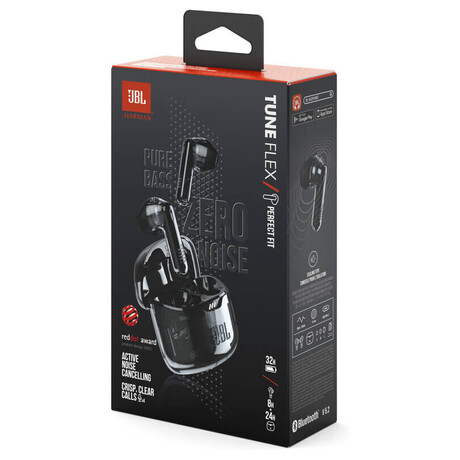 JBL Tune Flex Ghost Black