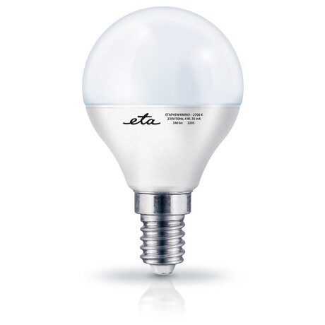 rovka LED ETA EKO LEDka mini globe 4W, E14, tepl bl