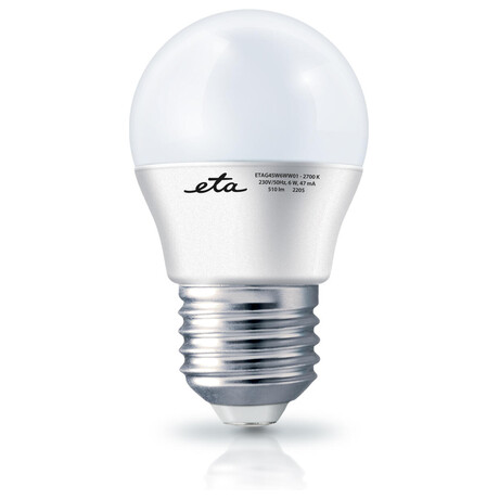 rovka LED ETA EKO LEDka mini globe 6W, E27, tepl bl