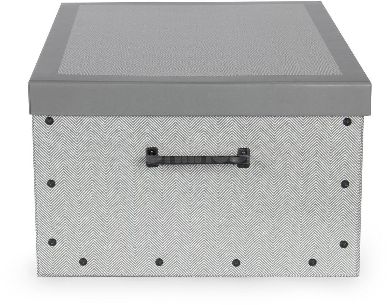 Skládací úložná krabice - karton box Compactor Boston 50 x 40 x 25 cm, šedá
