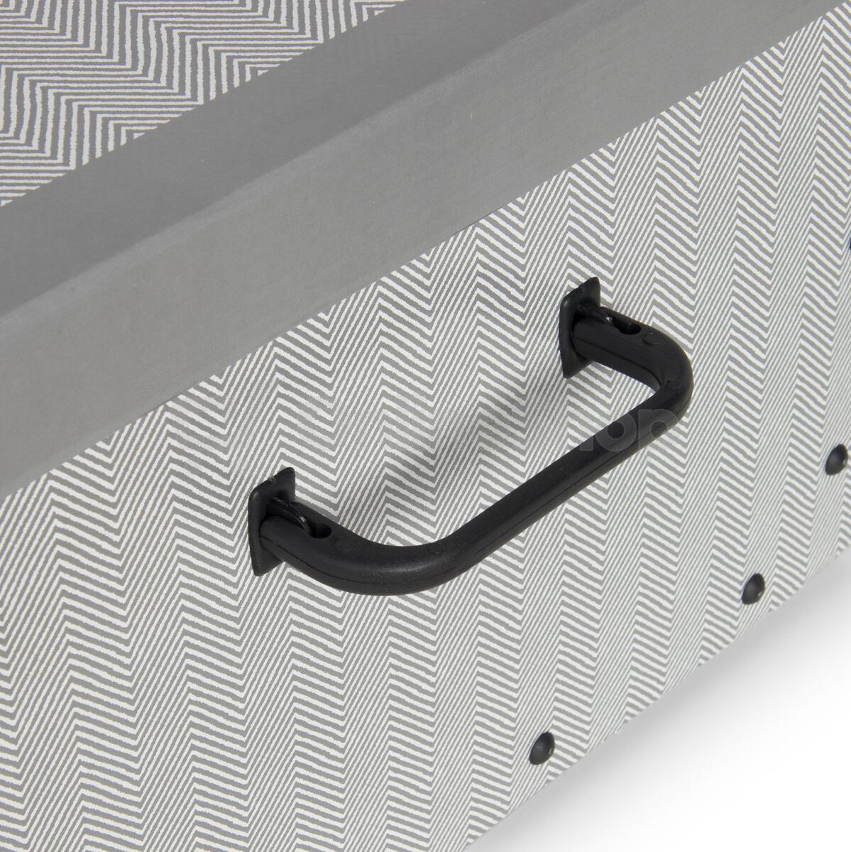 Skládací úložná krabice - karton box Compactor Boston 50 x 40 x 25 cm, šedá