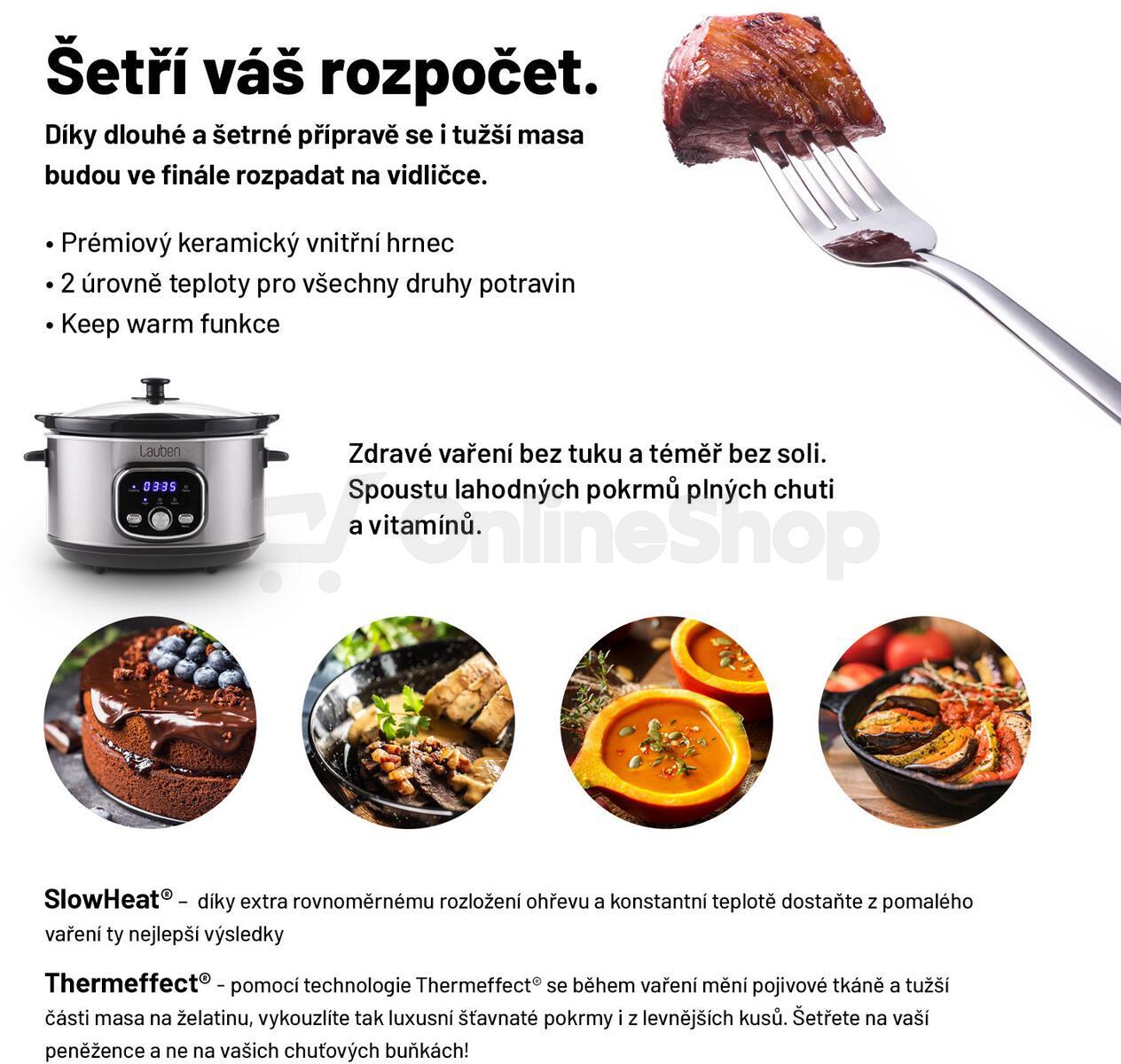 Pomalý hrnec Lauben Slow Cooker 3500SB