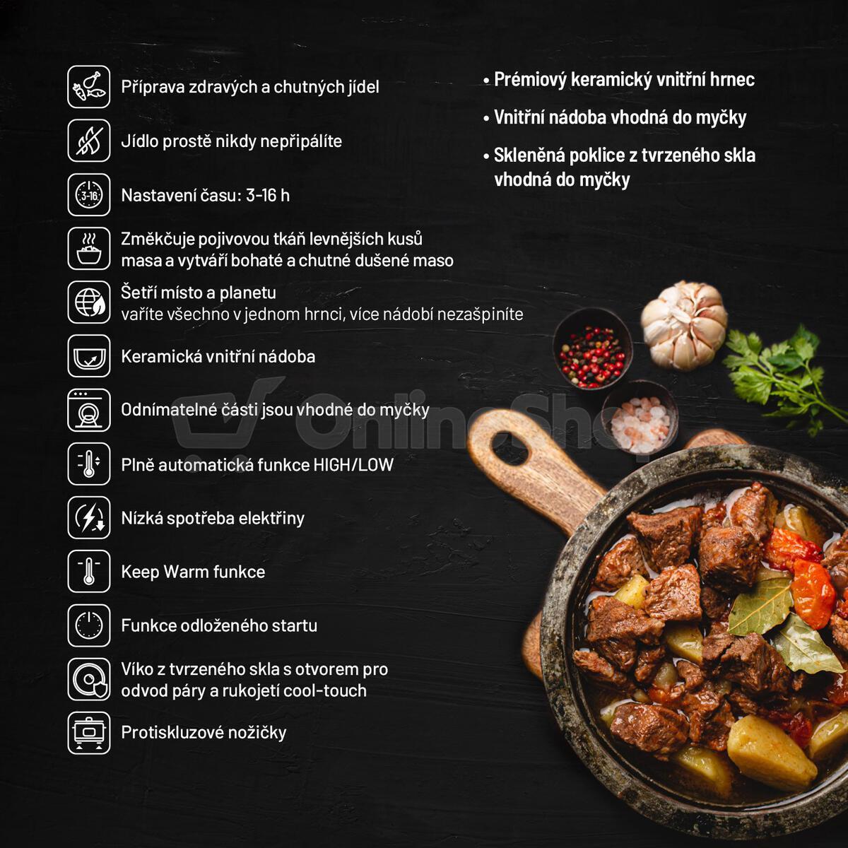 Pomalý hrnec Lauben Slow Cooker 3500SB