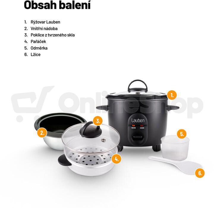 Rýžovar Lauben Rice Cooker 600BC
