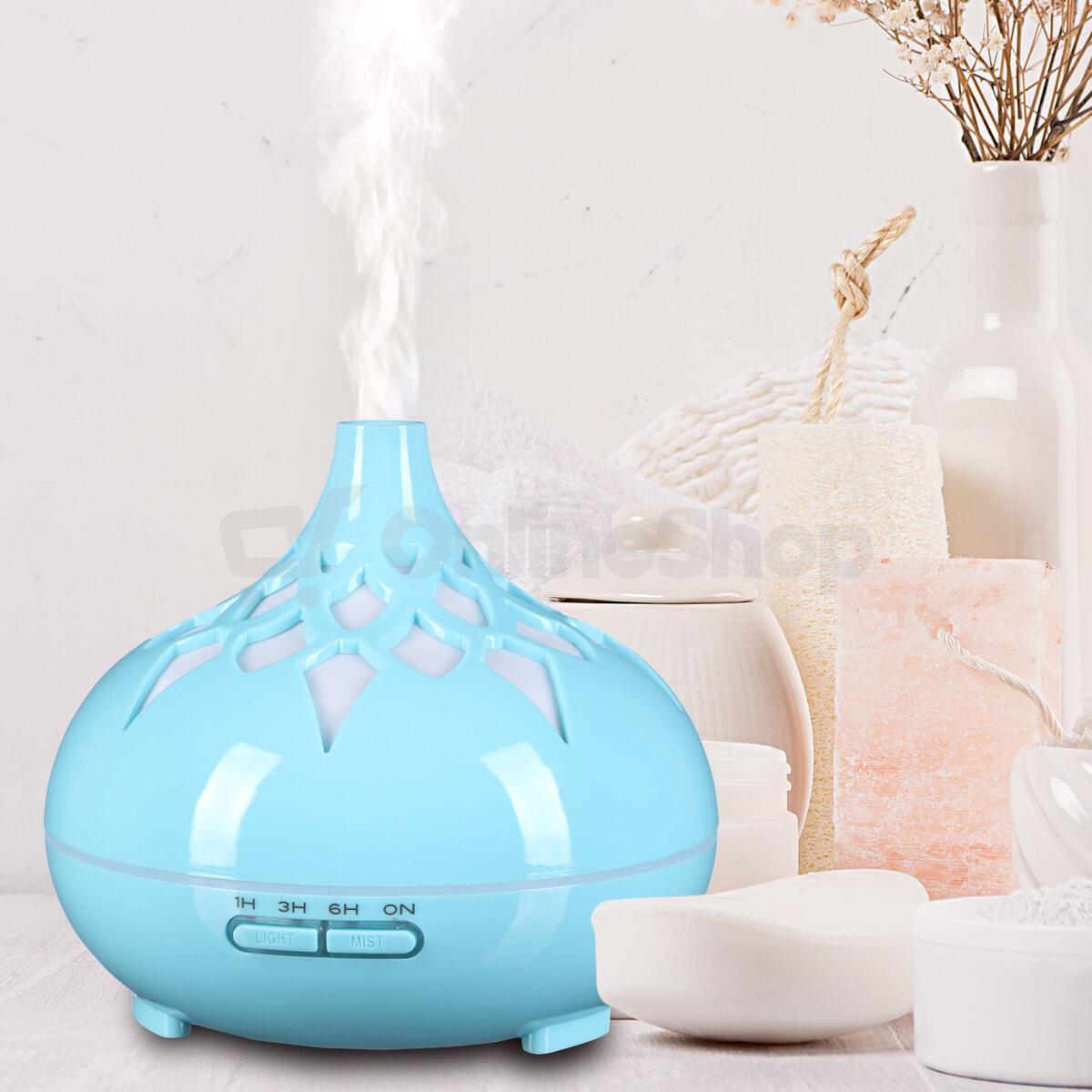 Aroma difuzer Sixtol Palm, modrý lesk, 500ml