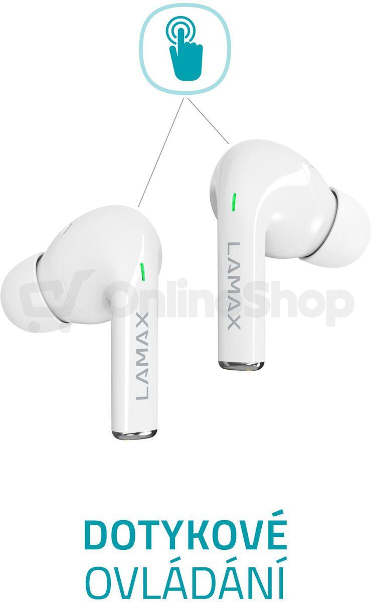 Bezdrátová sluchátka LAMAX Clips1, bílá