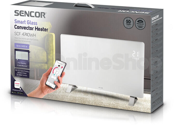 Tepelný konvektor Sencor SCF 4740WH
