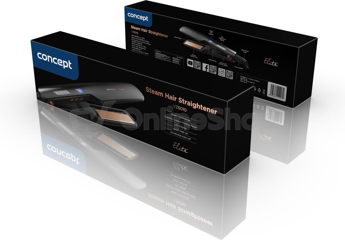 Žehlička na vlasy Concept VZ6010 ELITE Steam Boost