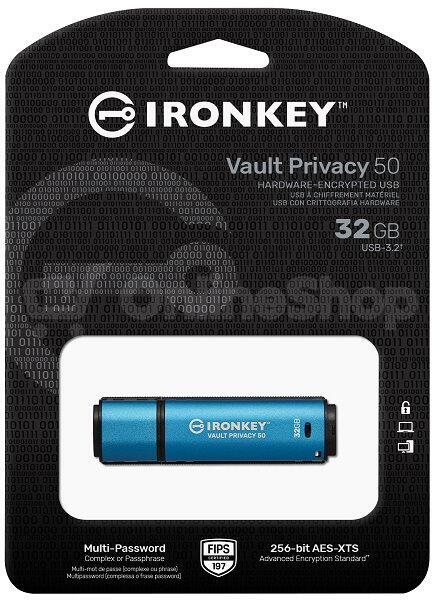 Kingston flash disk 32GB IronKey Vault Privacy 50 (IKVP50/32GB)