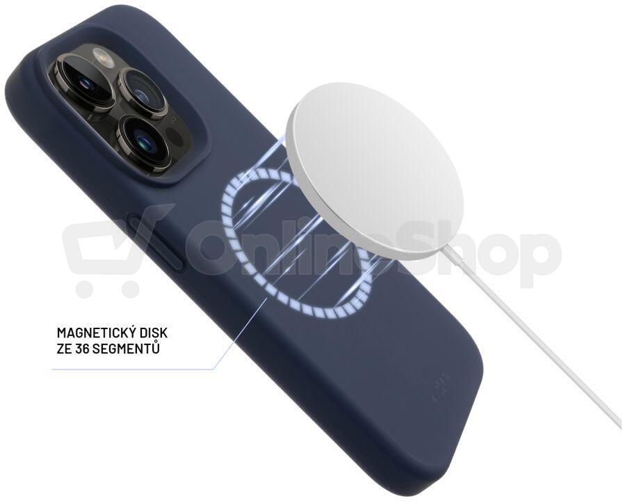 Zadní kryt FIXED MagFlow s podporou MagSafe pro Apple iPhone 14 Pro, modrý