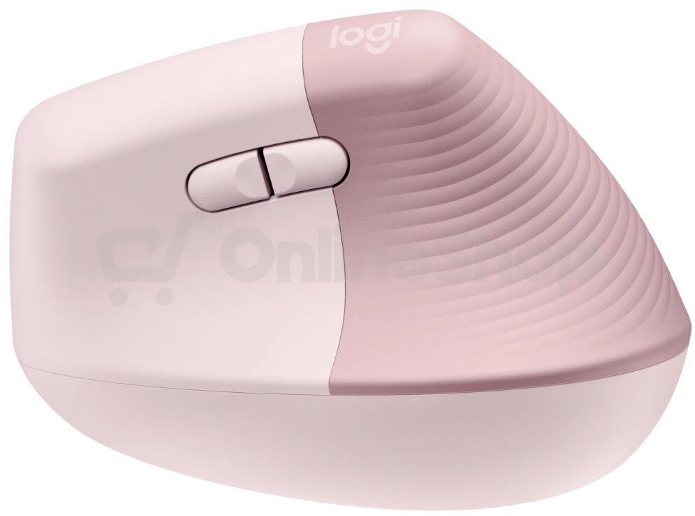 Logitech Lift Vertical Ergonomic Mouse - ROSE/DARK ROSE - EMEA (910-006478)