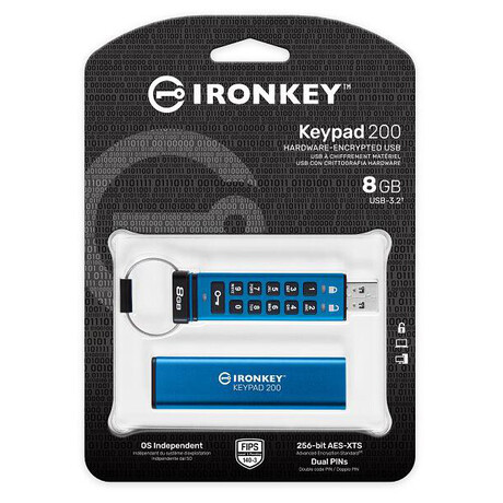 Kingston flash disk 8GB IronKey Keypad 200, FIPS 140-3 Lvl 3 (foto 4)