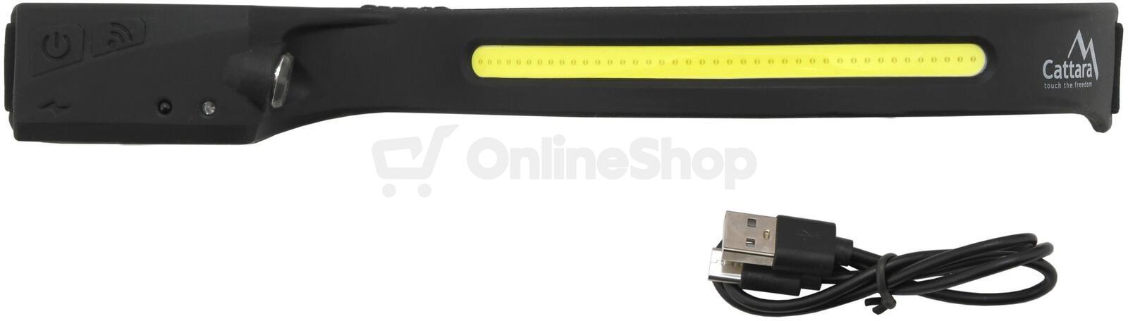 LED čelovka Cattara STRIP SENSOR 350lm nabíjecí