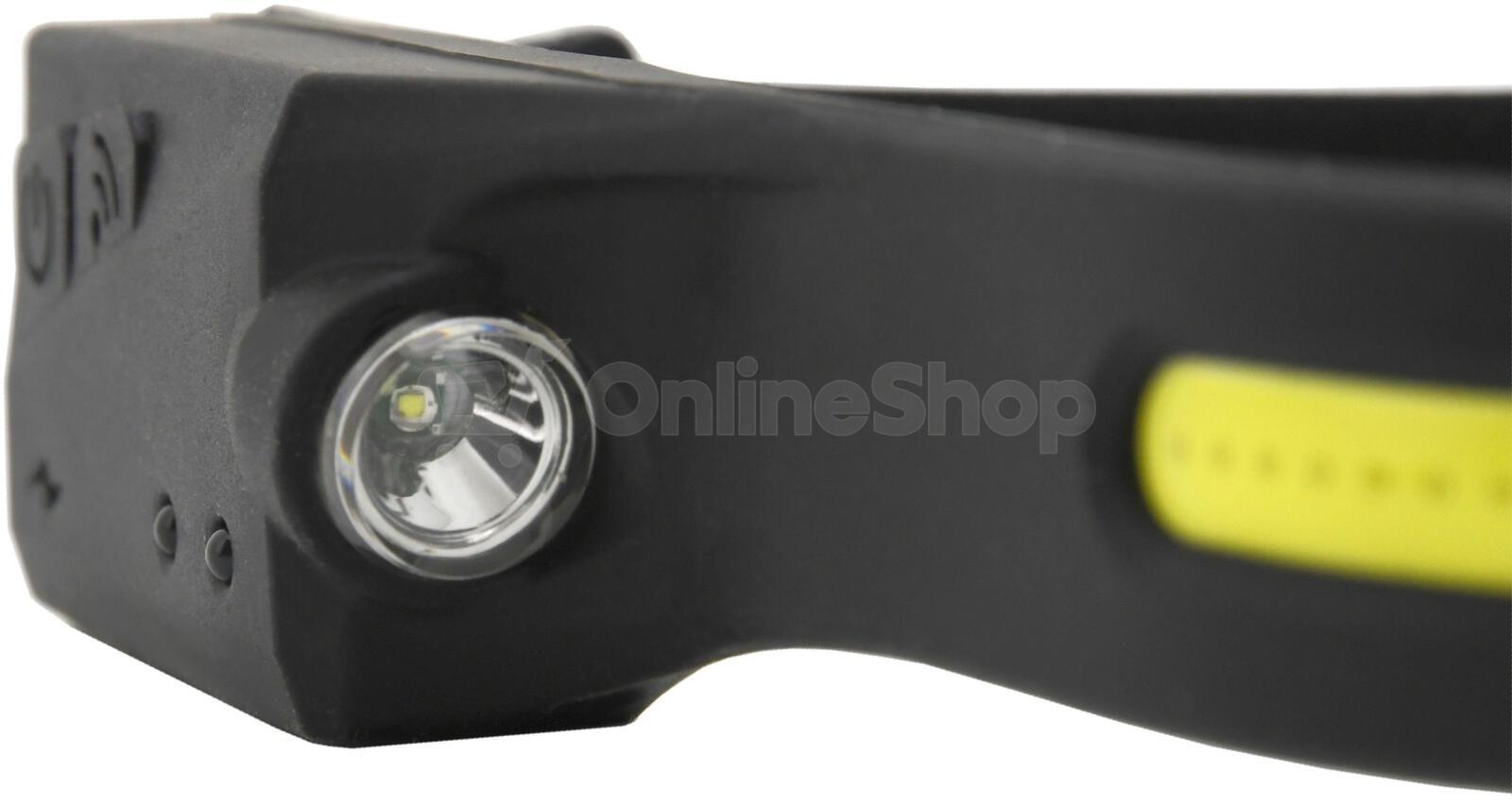LED čelovka Cattara STRIP SENSOR 350lm nabíjecí