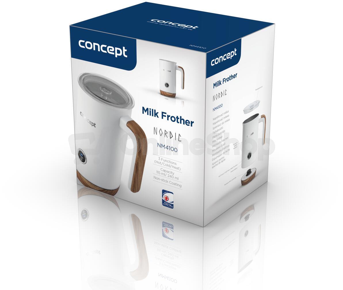 Napěňovač mléka Concept NM4100 NORDIC, bílý