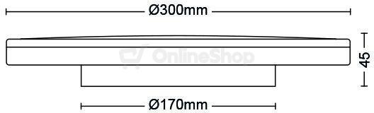 Philips Ozziet STROPNÍ 18W 4000K c