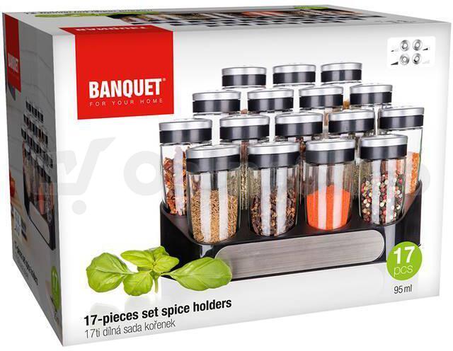 BANQUET Sada kořenek ALTIMA 95 ml, 17 ks, černá (28681053)