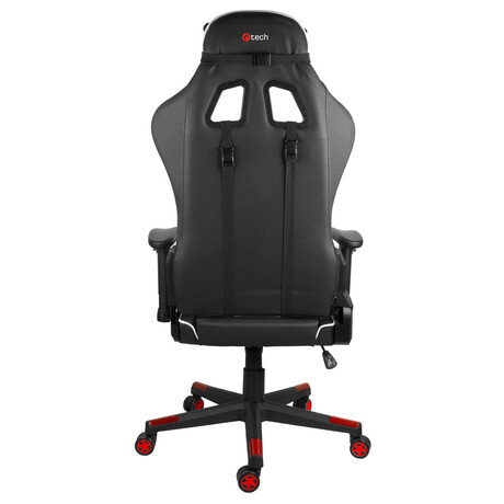C-Tech PHOBOS V2, pro gaming, černo-bílo-červené (foto 3)