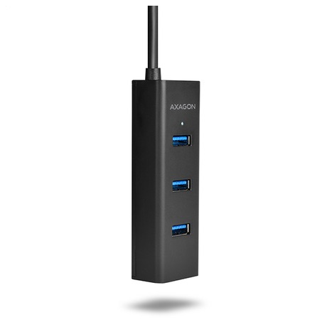 AXAGON hub USB-A / HUE-S2BL / USB 3.2 Gen1 / 4x USB-A / MicroUSB / 1,2m