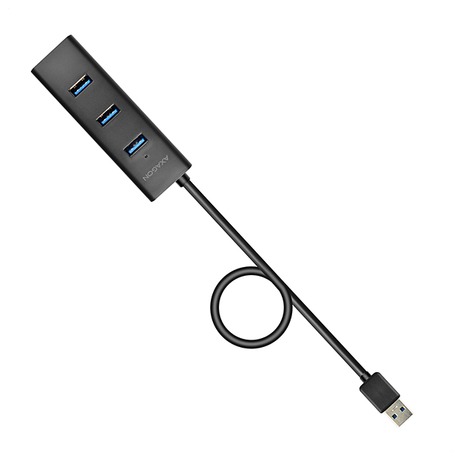 AXAGON hub USB-A / HUE-S2BL / USB 3.2 Gen1 / 4x USB-A / MicroUSB / 1,2m