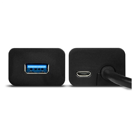 AXAGON hub USB-A / HUE-S2BL / USB 3.2 Gen1 / 4x USB-A / MicroUSB / 1,2m