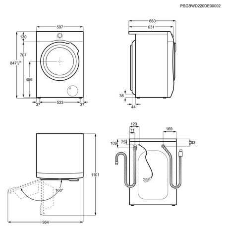 SET Praka AEG LFR73844OC + Suika AEG TR939M6CC