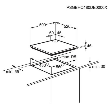 Plynov deska Electrolux KGG643753K