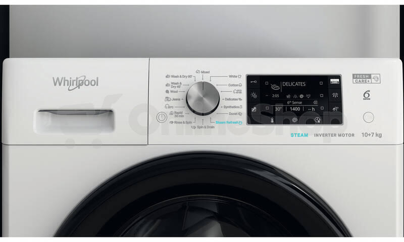 Pračka se sušičkou Whirlpool FFWDD 1076258BV EU