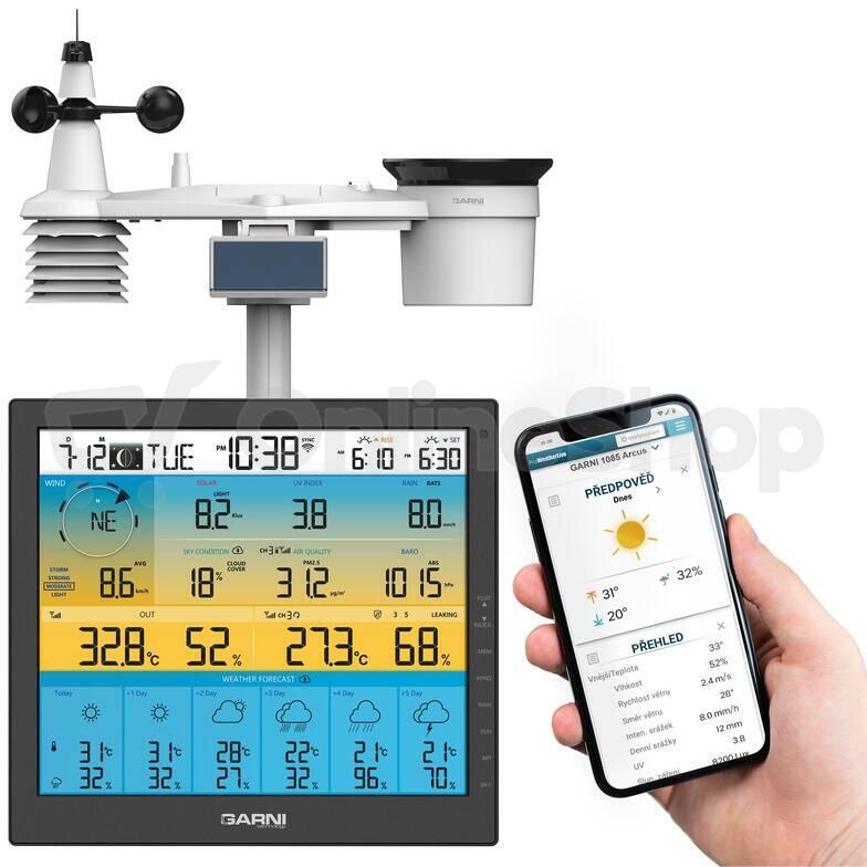 Garni technology Meteorologická stanice s 6denní předpovědí GARNI 1085 Arcus