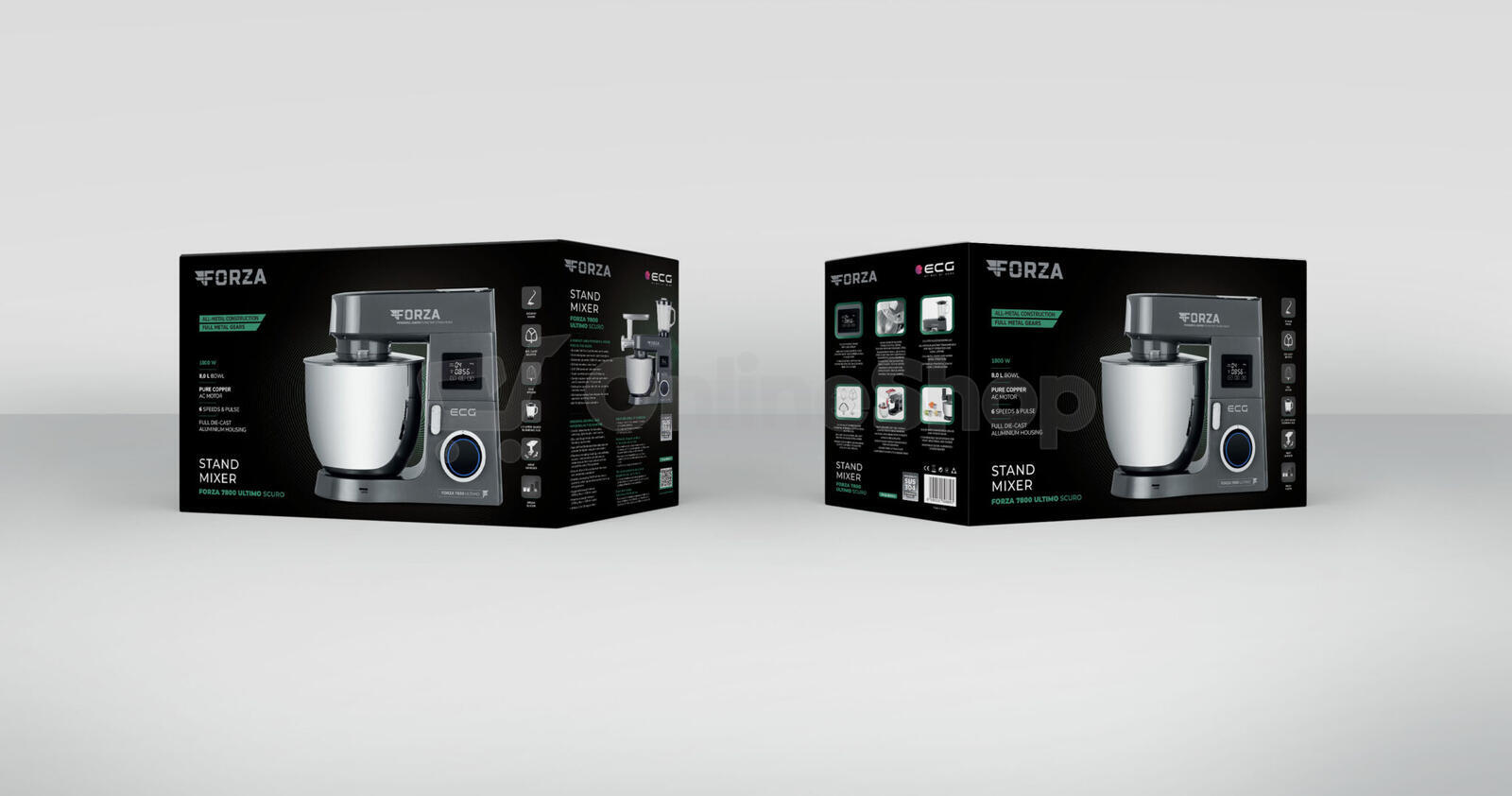 Kuchyňský robot ECG FORZA 7800 Ultimo Scuro