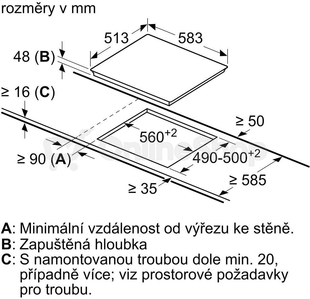 Sklokeramická deska BOSCH PKE645BA2E