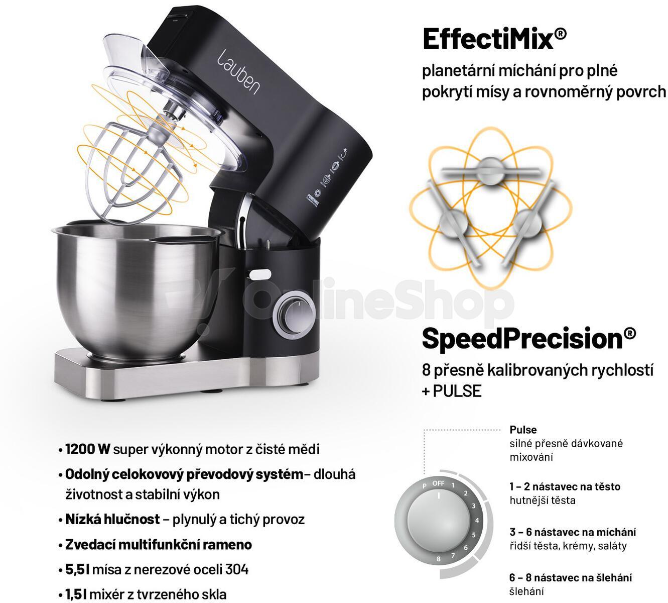 Kuchyňský robot Lauben Kitchen Machine 1200WT