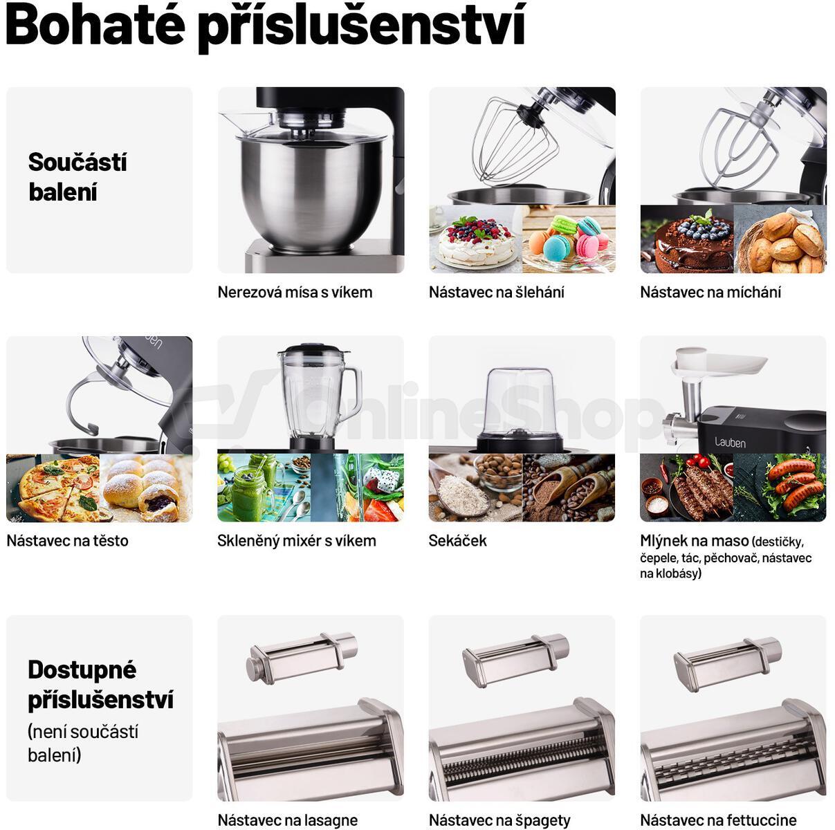 Kuchyňský robot Lauben Kitchen Machine 1200BC