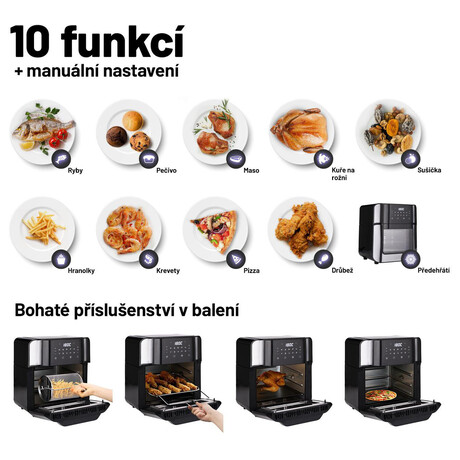 Lauben Air Fryer Oven 1500SB, rozbaleno (foto 20)