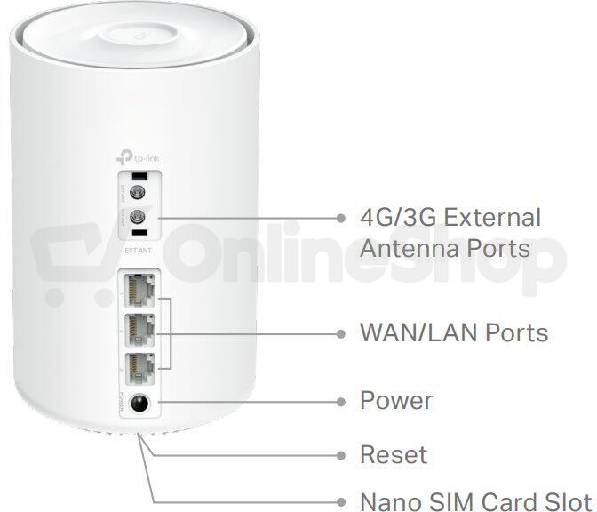 TP-Link 4G+ LTE modem mesh WiFi6 Deco X50-4G(1-pack)