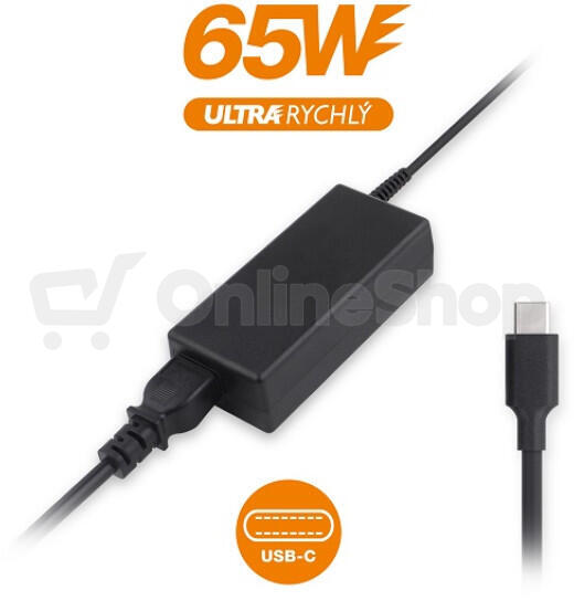Napájecí adaptér pro notebook USB-C ALIGATOR 65W