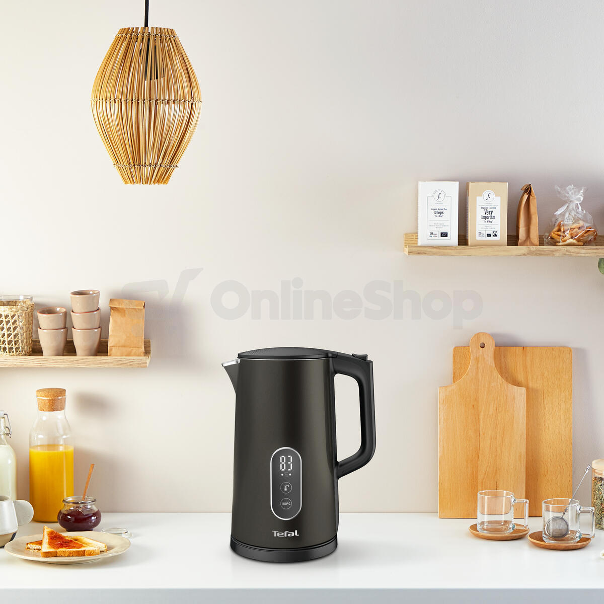 SET Rychlovarná konvice Tefal KI831E10 1.7L, šedá + Sendvičovač Tefal 2 ...