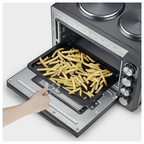 Horkovzdun trouba Severin, TO 2074, 2 plotnky, gril, 30 L, asova, 2500 W