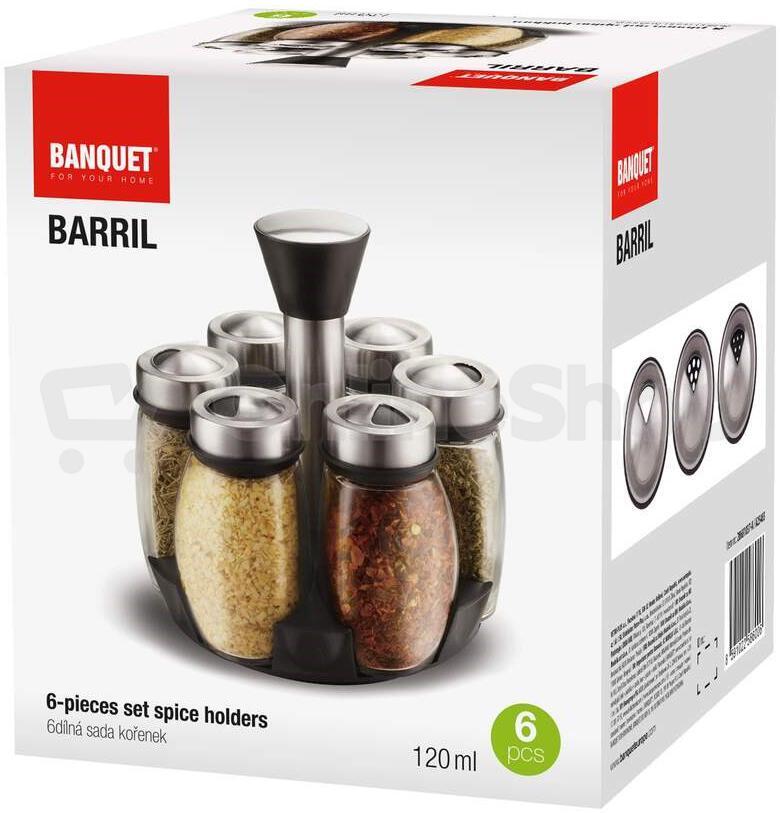 BANQUET Sada kořenek BARRIL 120 ml, 6 ks (28681037-A)