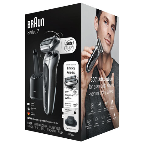 Holc strojek Braun Series 7 71-S7200cc, stbrn