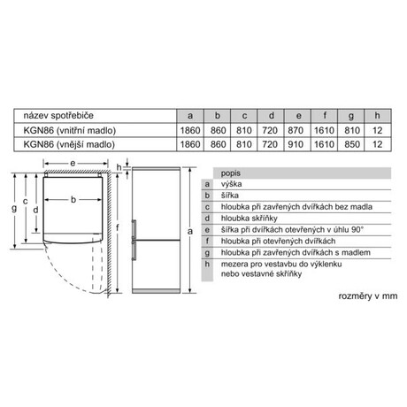 Bosch KGN86AIDR (foto 6)