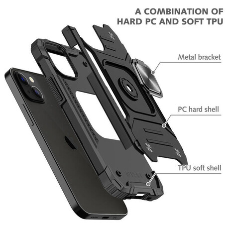 Lenuo Union Armor obal pro iPhone 14 Plus, černá