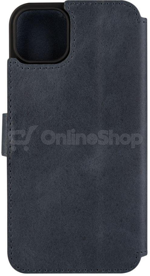 Kožené pouzdro typu kniha FIXED ProFit pro Apple iPhone 14 Plus, modré