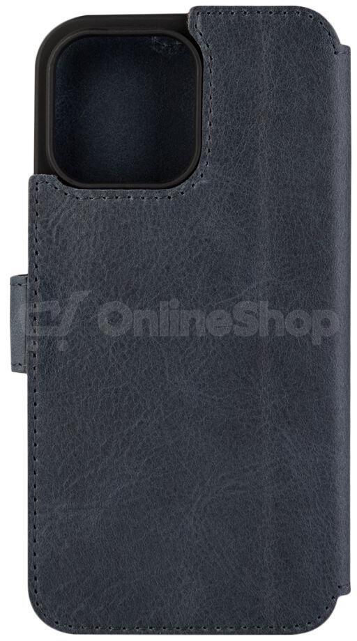 Kožené pouzdro typu kniha FIXED ProFit pro Apple iPhone 14 Pro Max, modré