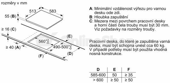 Indukční deska Bosch PIE645BB5E