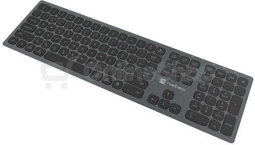 NATEC klávesnice DOLPHIN/Bezdrátová Bluetooth/CZ-SK layout/Šedá (NKL-1977)