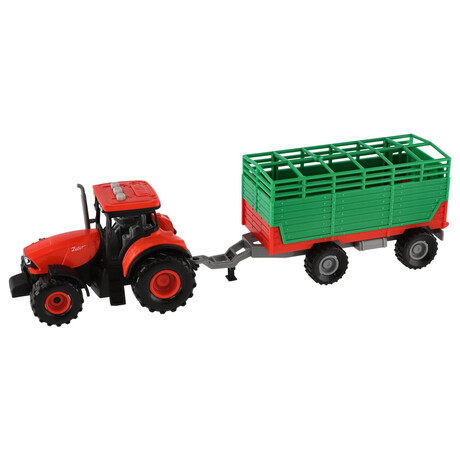 Teddies Zetor s vlekem, plast, 36cm (foto 1)