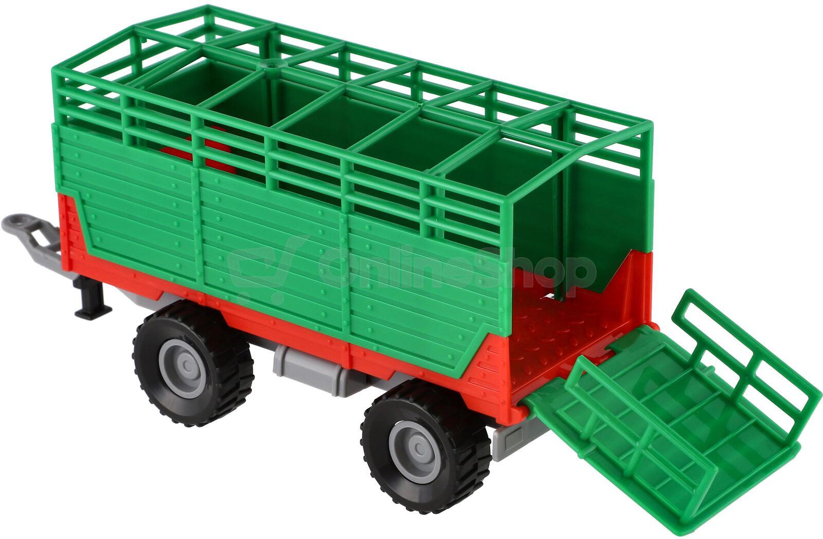 Traktor Teddies Zetor s vlekem, plast, 36cm