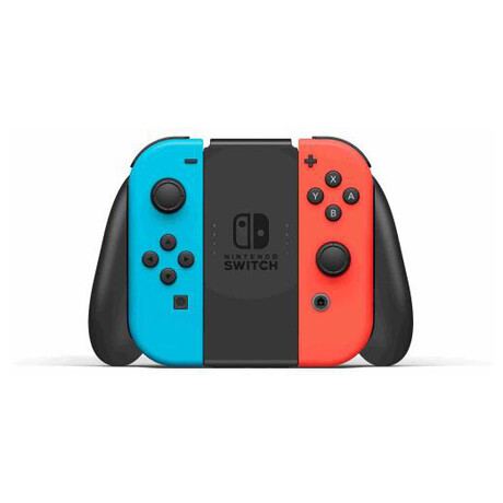 Nintendo Switch console with neon blue&red Joy-Con