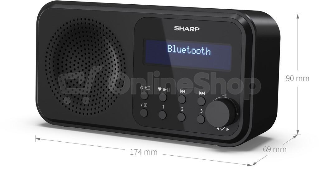 Digitální rádio Sharp DR-P420BK